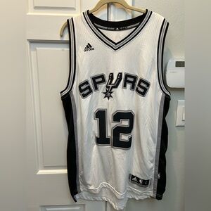 Authentic San Antonio Spurs Jersey, #12 Aldridge. Size Large